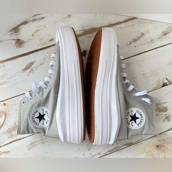 CONVERSE Women's Chuck Taylor All Star Move Hi Platform Sneakers sage 7.5 NWOT - Picture 5 of 16